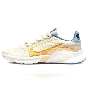 🔥👟Nike SuperRep Go 3 Flyknit Next Nature Sun Club-White Sanded Gold 5